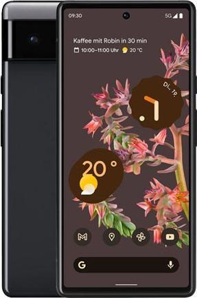 Actual product image Google Pixel 6 (128 GB, Stormy Black, 6.40", SIM + eSIM, 50 Mpx, 5G)