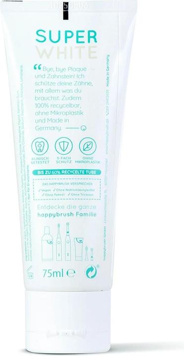 Actual product image happybrush Toothpaste SuperWhite, 75 ml (75 ml)