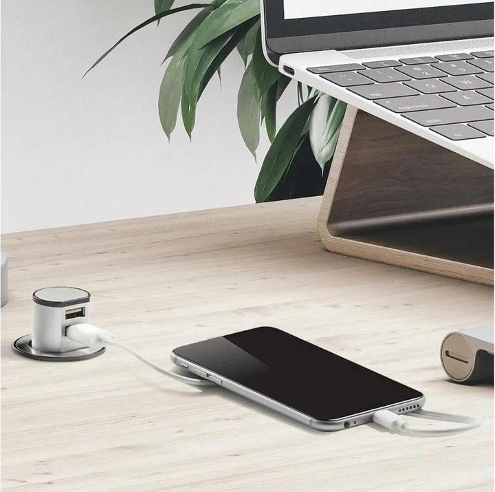 Actual product image Max Hauri Mini Pop-UP Charger (2 x, USB-A, 2 m)