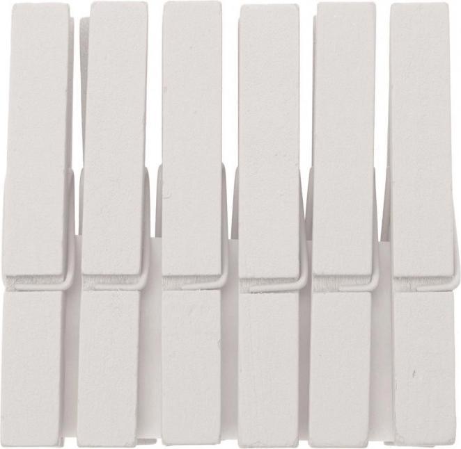 Image du produit Glorex Agrafes en bois blanc 6pcs