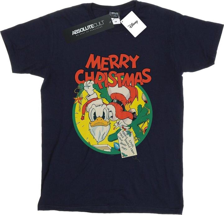 Disney Donald Duck Merry Christmas TShirt (S)