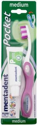 Actual product image Mentadent Toothbrush Kit Pocket (Medium, 1 x)