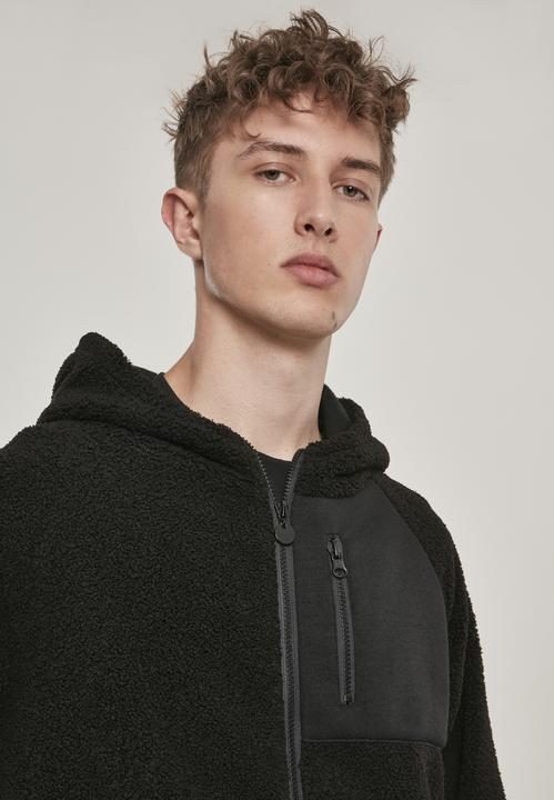 Immagine prodotto Urban Classics Giacca Sherpa Zip con cappuccio (S)