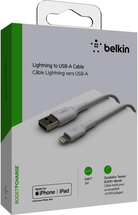 Produktbild Belkin Lightning – USB A (3 m, USB 2.0)