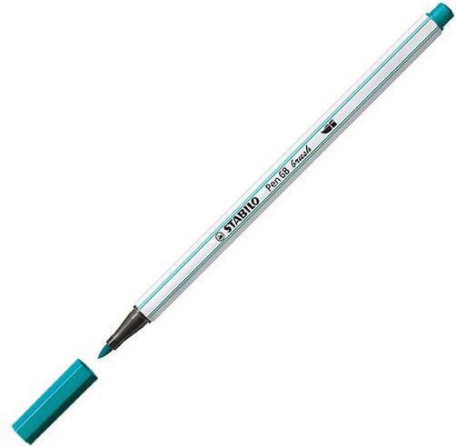 Immagine prodotto STABILO Penna 68 pennello Pennarello Premium (Blu turchese, 1 x)