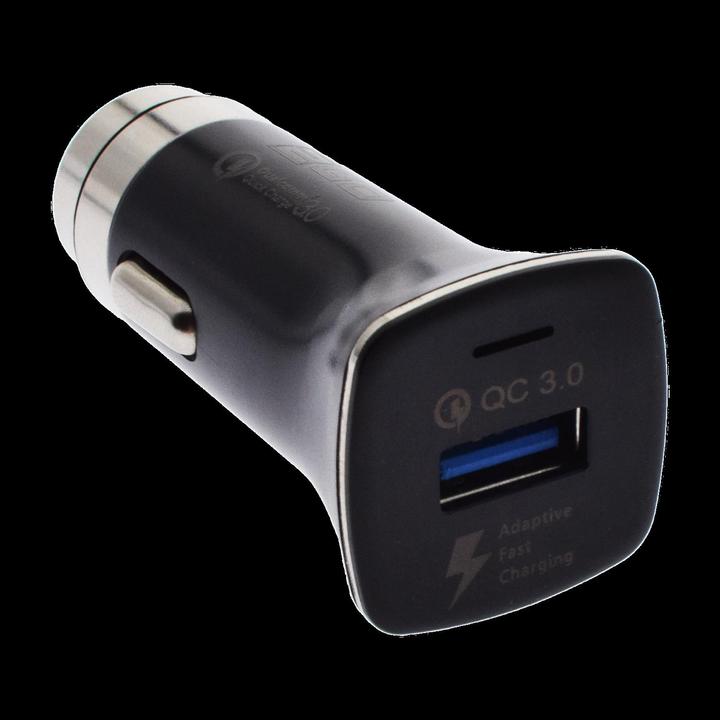 Produktbild 2GO Kfz-Schnell-Ladegerät 12V/24V-schwarz Univ. USB Quick-Ch