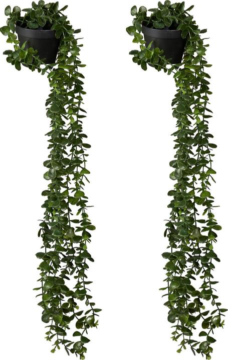Relaxdays 2x faux hanging plants (80 cm)