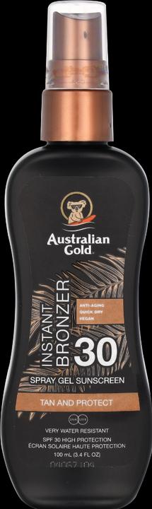Productafbeelding Australian Gold Instant Zonnebrand Spray SPF 30 100 ml (Zonnebrandspray, Zonnebrandgel, SPF 30, 100 ml)