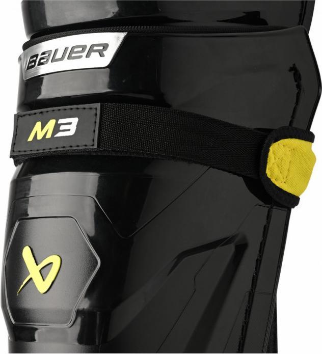Actual product image Bauer Supreme M3 SR hockey shin guards (16"/41cm)