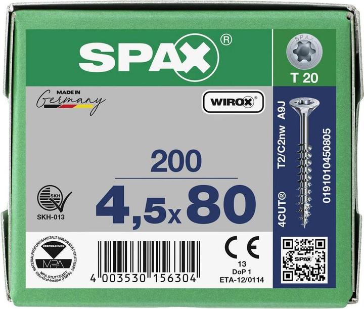 Actual product image Spax Spanplattenschrauben ok-vis SK verzinkt (200 Screws per piece)