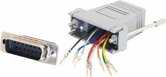 C2G Câble / RJ45 / DB15 m MOD Adptr Grey