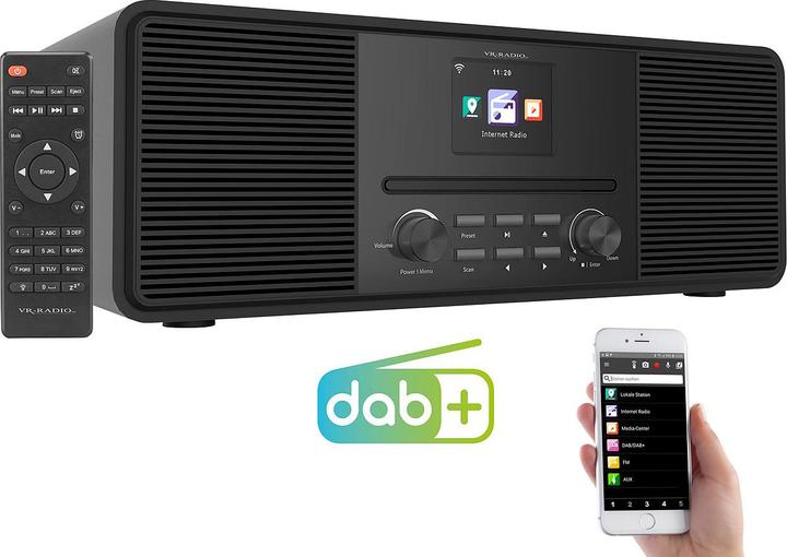 Immagine prodotto VR-Radio Radio Internet stereo con lettore CD (DAB, Web radio, WiFi)