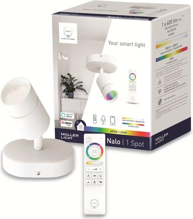 Produktbild Müller Licht Spot, white+color LED-Indoor Wand- und Deckenleuchten (600 lm)