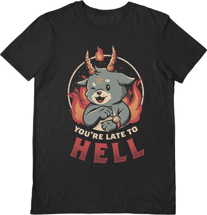 EduEly Studio You're Late To Hell TShirt