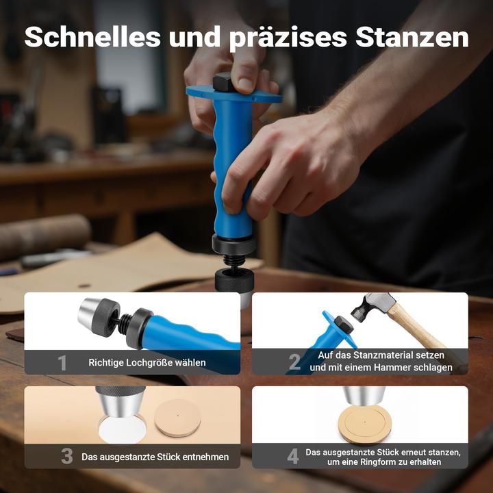Produktbild Wiltec Lochstanzer-Set