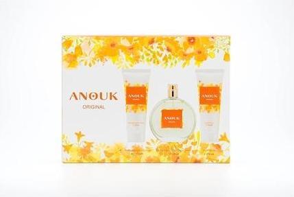 Actual product image Anouk Original Perfume 100ml + Shower Gel 75ml + Body Lotion 75ml Gift Set for Women Floral Fr