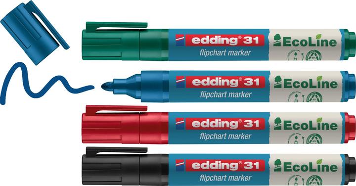 Produktbild Edding Flipchart Marker 3000 (Mehrfarbig, 1.50 mm, 4 x)