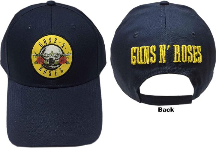 Actual product image Guns N Roses GunsNRoses Circle Logo NAVY Baseball Cap