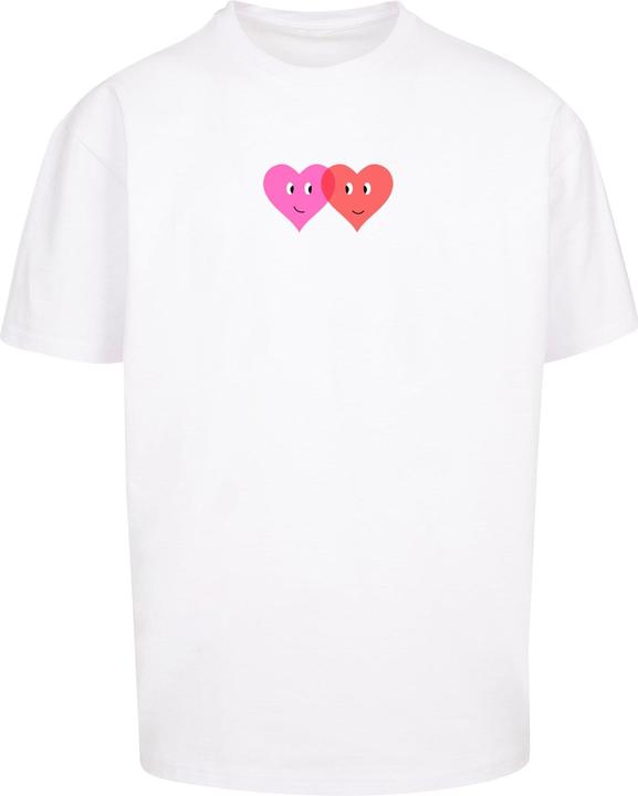 Merchcode Hugs & Love - Two Hearts Heavy Oversize Tee - 174979