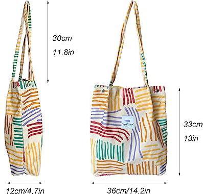 Produktbild Only-Bags.Store Umhängetasche Kord Shopper Tasche Mode für den Alltag Arbeit Büro Schule