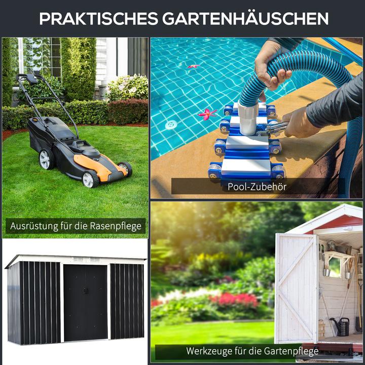 Produktbild Outsunny Geräteschuppen mit Schiebetür