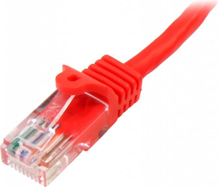 Produktbild StarTech 3m Red Cat 5e Patch Cable (U/UTP, CAT5e, 3 m)