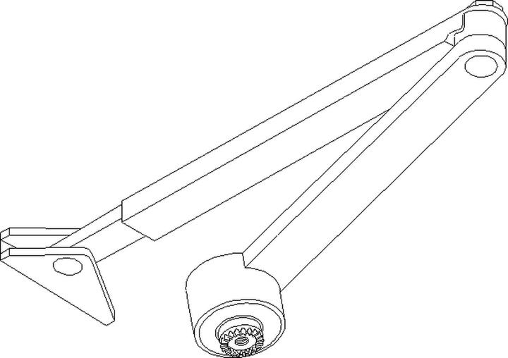 Actual product image Geze Link arm for door closer TS 4000 EFS/RFS silver, 1 piece | (Indoor)