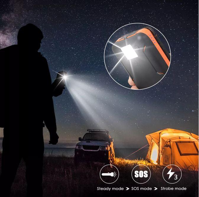 Image du produit PhoneLook Panneau solaire pliable batterie externe Power Bank 16000 mAh (16000 mAh, 12 W)