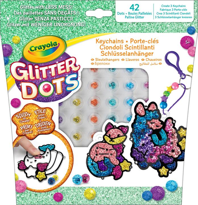 Crayola Glitter Dots Keychain