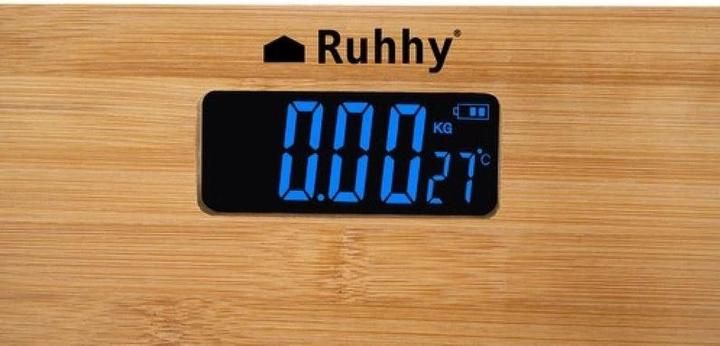 Immagine prodotto Ruhhy Digitale BAMBUS PERSONENWAAGE Design Waage bis 180kg (180 kg)