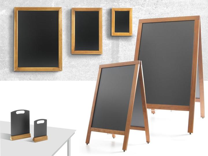 Produktbild Hendi Wandtafel / Kreidetafel mit Holzrahmen