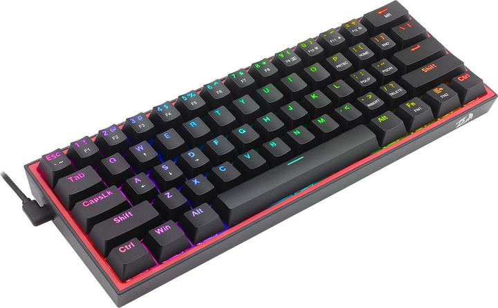 Image du produit Redragon Klawiatura K617 Fizz Red switch (K617-RGB) (US, Filaire)