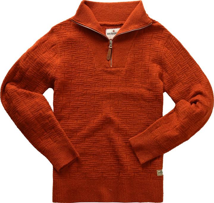 Joe Browns Textured Knit Funnel Neck 1/4 Zip Sweater (XXL)