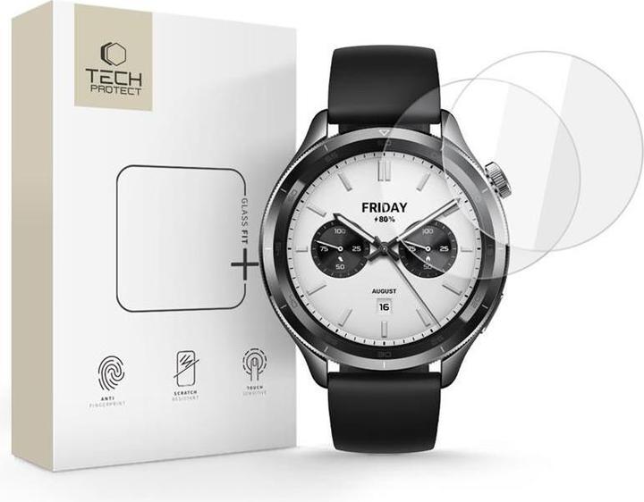 Produktbild Spigen Tech-Protect Glass Fit+ 2er-Pack Panzerglas für Xiaomi Watch S4 - transparent (S4)