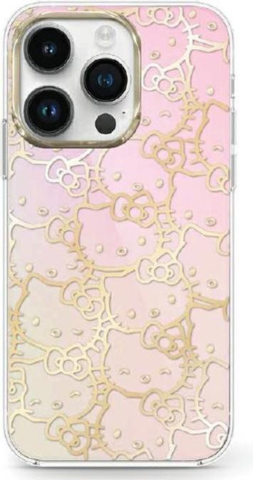 Image du produit Hello Kitty HKHCP15SHCHPEP iPhone 15 6.1" różowy/pink hardcase IML Gradient Electrop Crowded Kitty H (Apple iPhone 15, Apple iPhone 14, Apple iPhone 13)