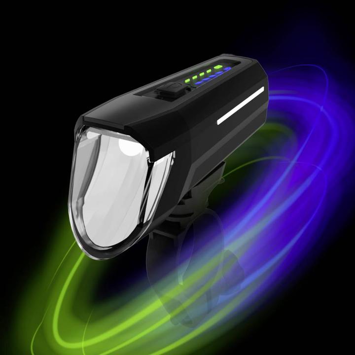 Image du produit Fischer Phare vélo avant 100 Lux LED rechargeable Noir (110 lm, 110 lm)