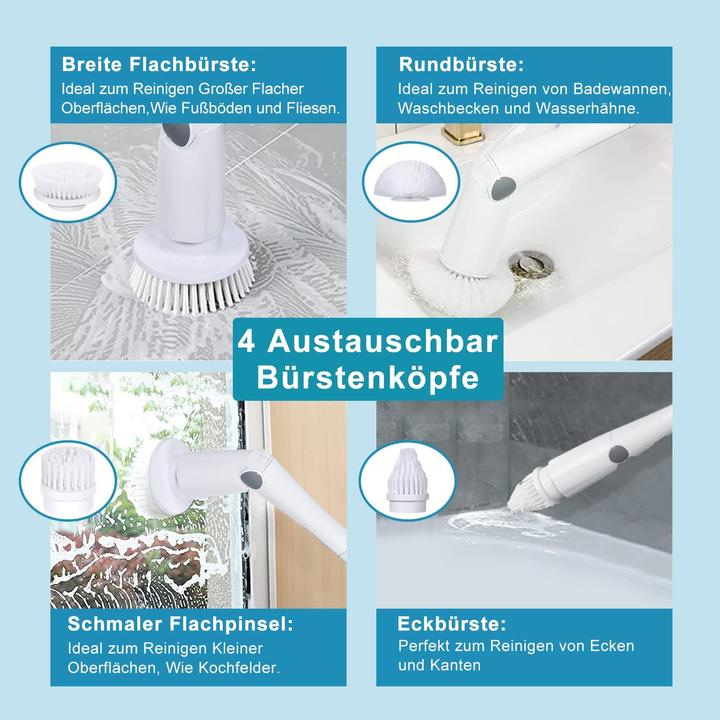 Produktbild Huaqin Elektrische Reinigungsbuerste Weiss Grau