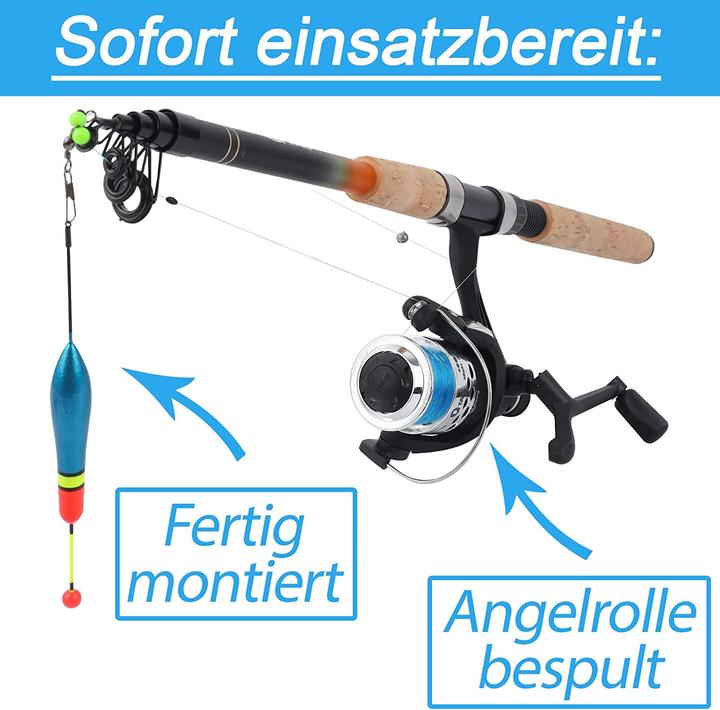 Produktbild Q-Tac Angelset Forelle 240cm (Teleskoprute, Angelset, 240 cm)