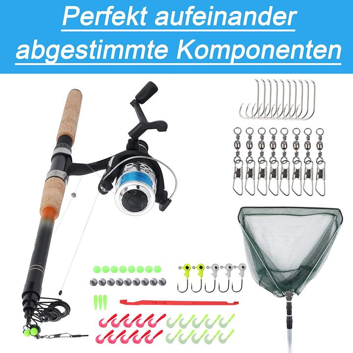 Produktbild Q-Tac Angelset Forelle 240cm (Teleskoprute, Angelset, 240 cm)