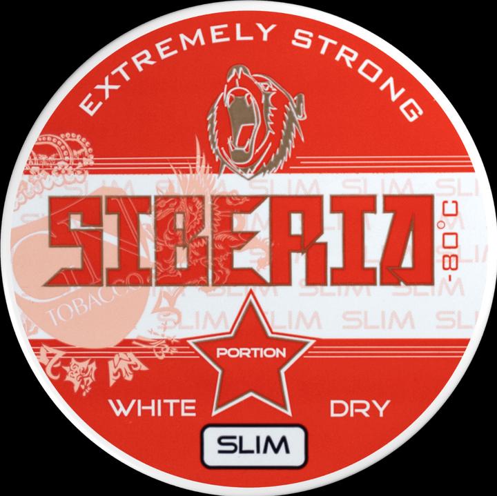Siberia -80 Degrees Extreme White Dry Slim (White Portion, 43 mg)