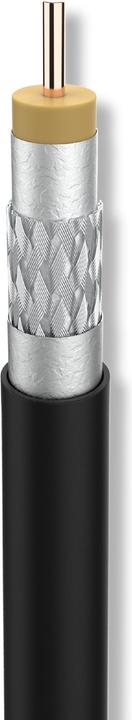Televes Coaxial cable SK 2003/250 PLUS 250m coil >110dB black UV-resistant (110 dB, Antenna cable)