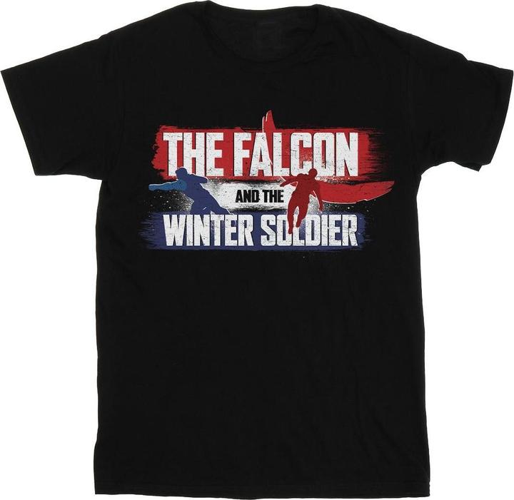 The Falcon And The Winter Soldier Action Logo TShirt (L)