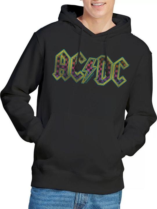 Immagine prodotto AC/DC Felpa con Cappuccio Logo a Scacchiera Gradiente Uomo (L)