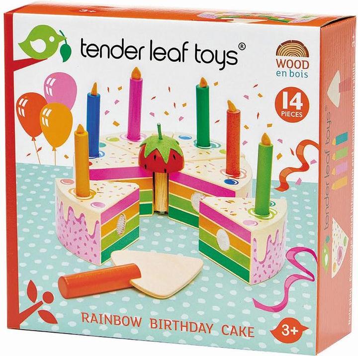 Image du produit Tender Leaf Toys Gâteau d'anniversaire arc-en-ciel
