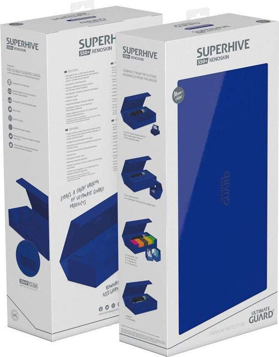 Produktbild Ultimate Guard Kartenbox XenoSkin Superhive 550+ Blau