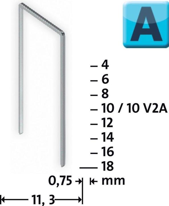 Productafbeelding Novus Fijndraads nieten 53/10 V2A