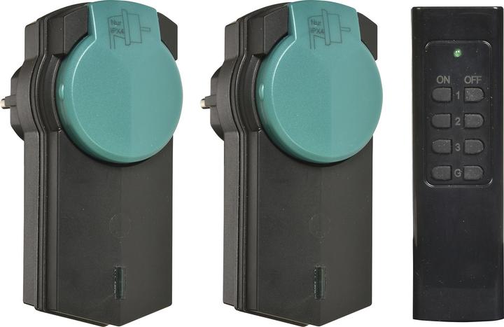Produktbild Heitech Funksteckdosen-Set für Aussen IP44 3teilig