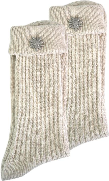 Actual product image Normani Traditional socks with edelweiss pin (Single pack, 47 - 50)