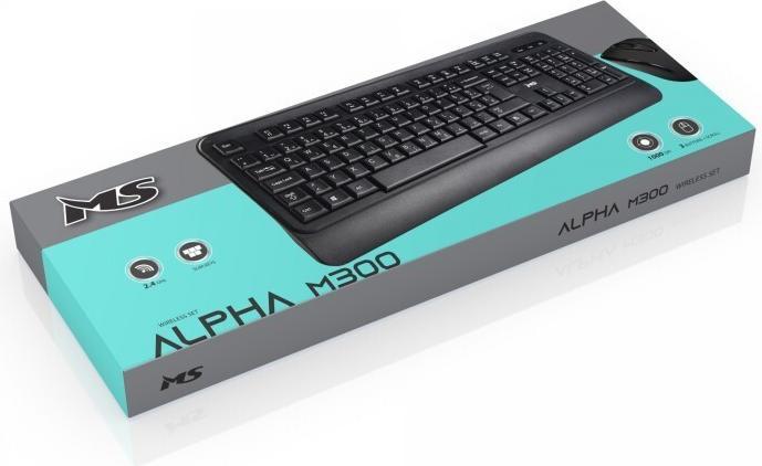 Image du produit M & M's Ensemble clavier + souris sans fil Alpha M300 (ING. Int., Sans fil)