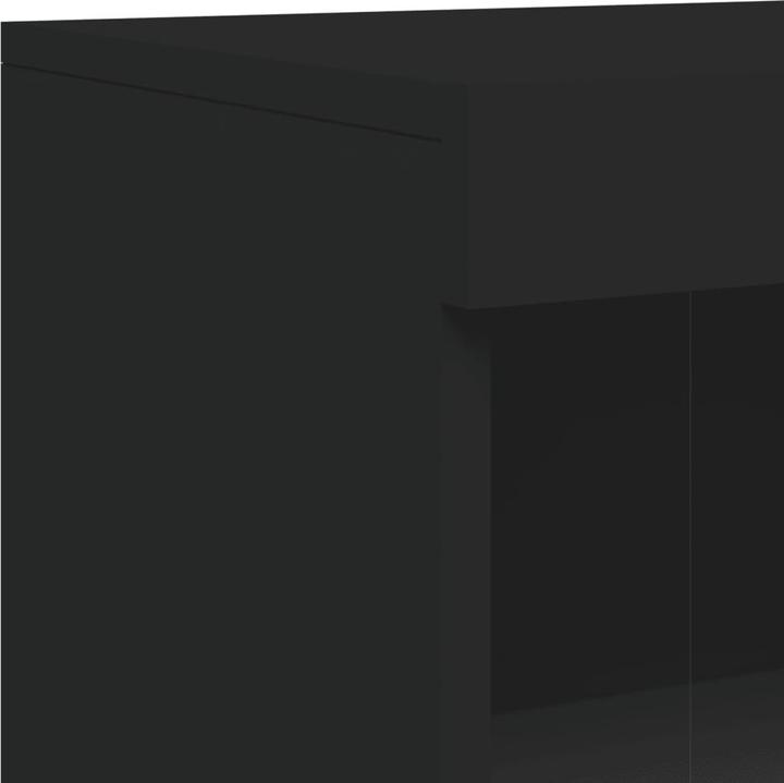 Image du produit VidaXL Armoire d'appoint avec lampes LED Noir (60.5 x 37 x 100 cm)